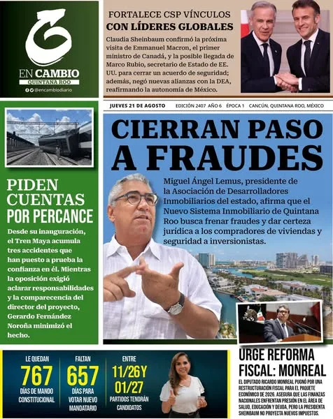 Portada de En Cambio - Quintana Roo (portada)