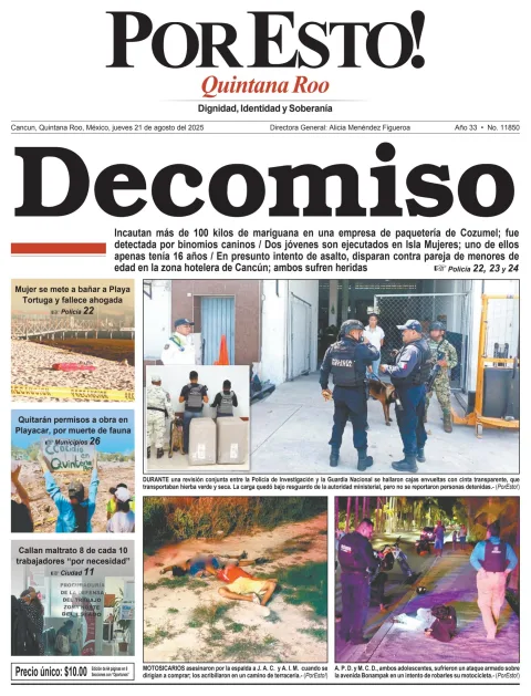 Portada de Por Esto (quintana Roo Cancun)