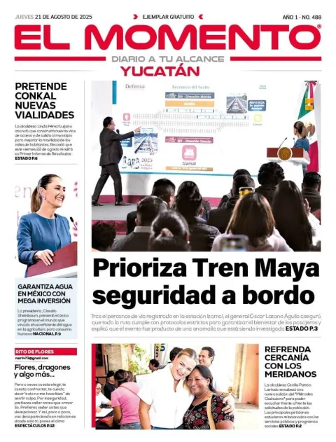 Portada de El Momento Yucatan