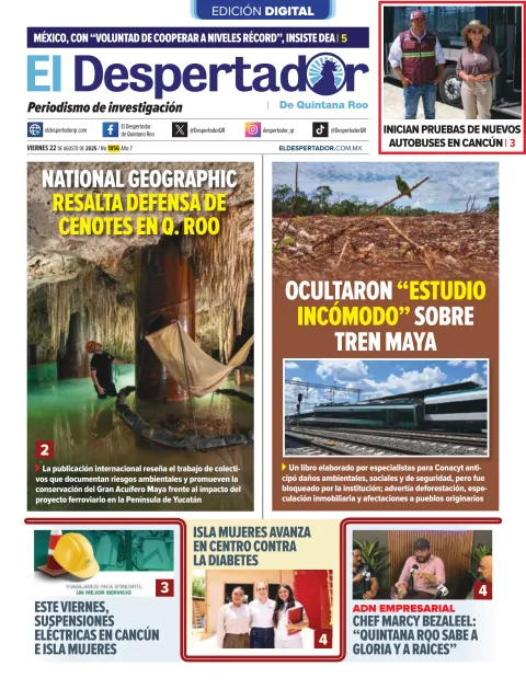 Portada de El Despertador de Quintana Roo
