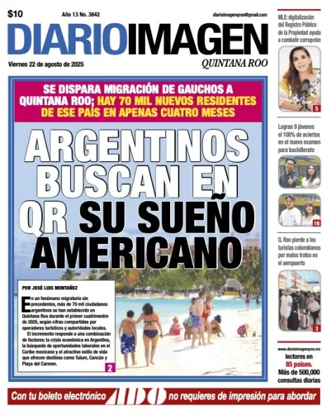 Portada de Diario Imagen Quintana Roo