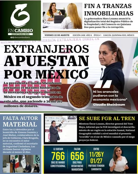 Portada de En Cambio - Quintana Roo (portada)