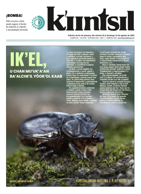 Portada de La Jornada - Kiintsil del viernes, 22 de agosto de 2025