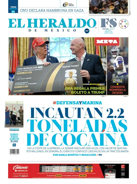 Portada de El Heraldo de Mexico