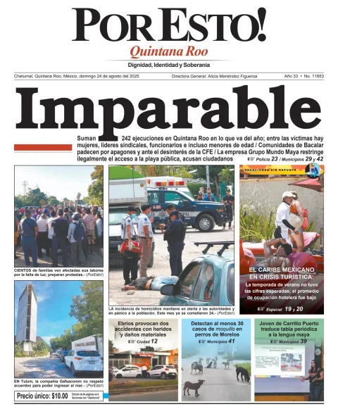 Portada de Por Esto (quintana Roo Chetumal)