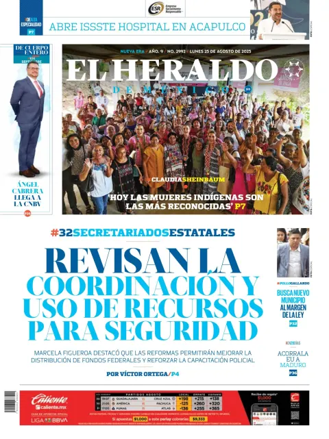 Portada de El Heraldo de Mexico