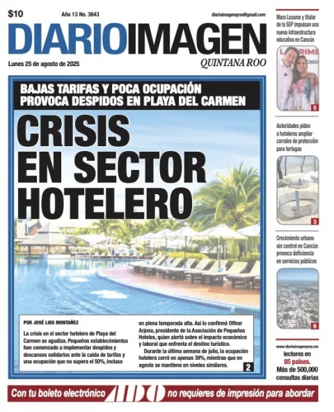 Portada de Diario Imagen Quintana Roo