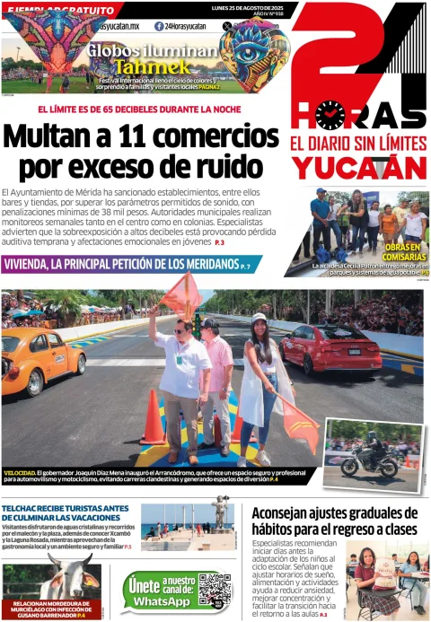 Portada de 24 Horas Yucatan