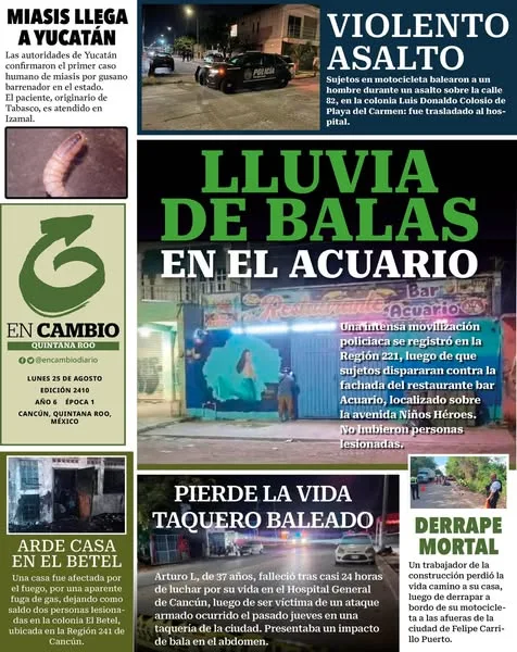 Portada de En Cambio - Quintana Roo (contraportada)