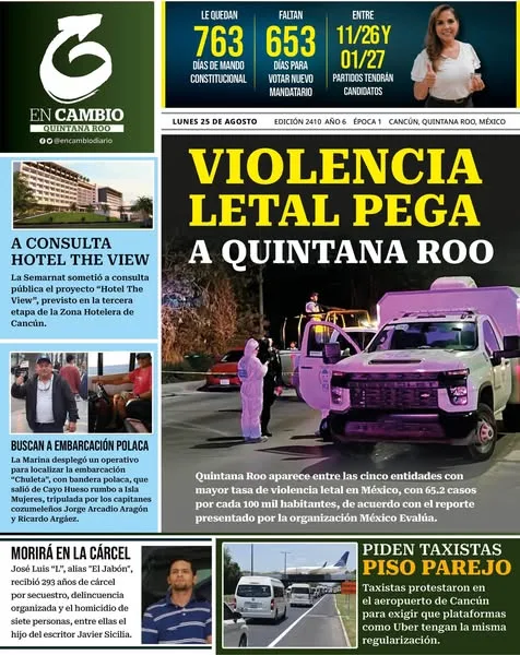 Portada de En Cambio - Quintana Roo (portada)