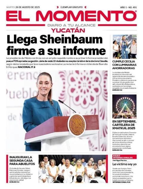 Portada de El Momento Yucatan