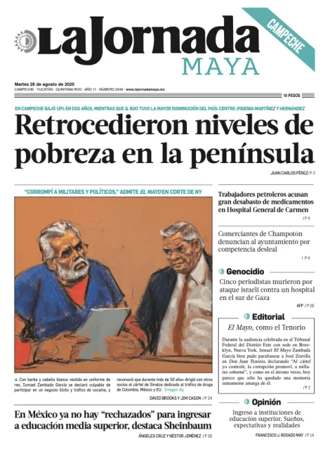 Portada de La Jornada Maya Quintana Roo