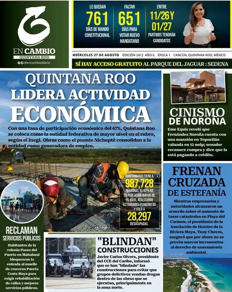 Portada de En Cambio - Quintana Roo (portada)
