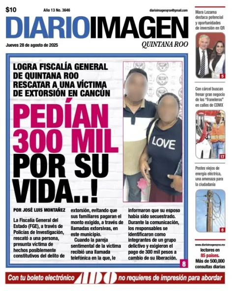 Portada de Diario Imagen Quintana Roo