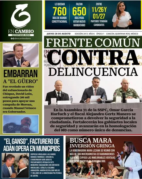 Portada de En Cambio - Quintana Roo (portada)