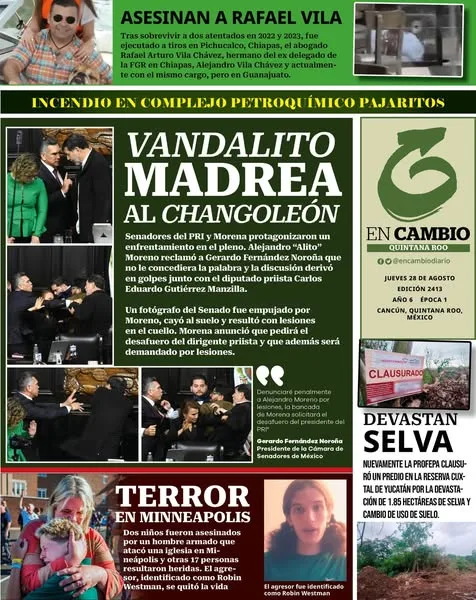 Portada de En Cambio - Quintana Roo (contraportada)