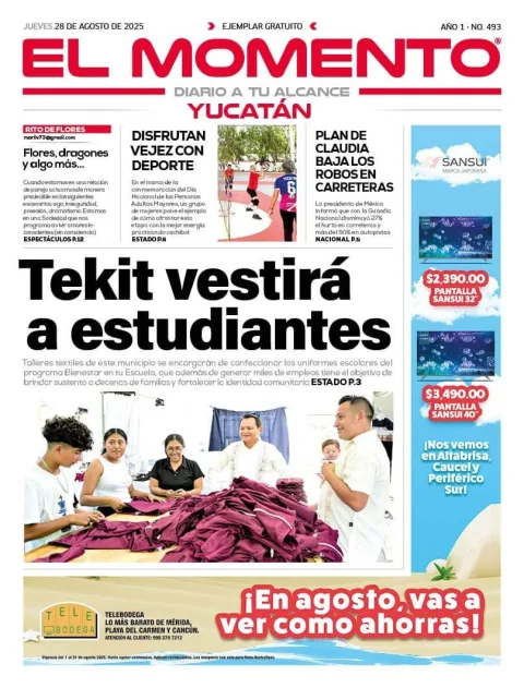 Portada de El Momento Yucatan