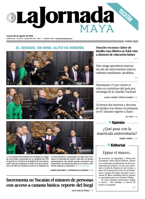 Portada de La Jornada Maya Yucatán