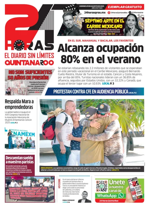 Portada de 24 Horas Quintana Roo