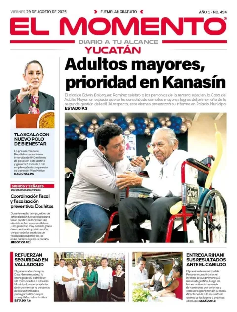 Portada de El Momento Yucatan