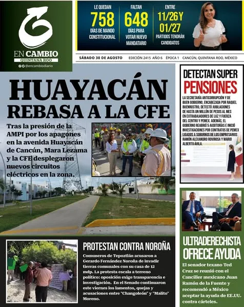 Portada de En Cambio - Quintana Roo (portada)