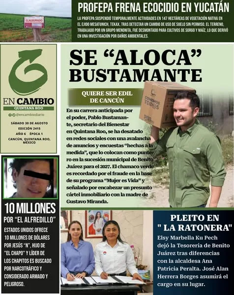 Portada de En Cambio - Quintana Roo (contraportada)