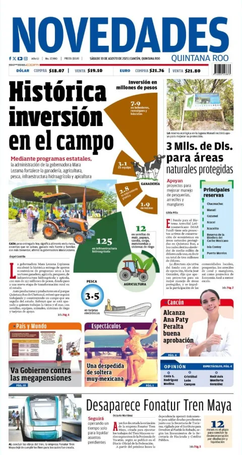 Portada de Novedades Quintana Roo