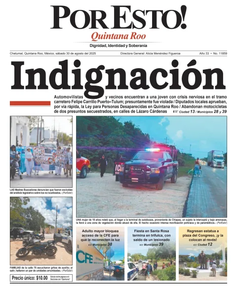 Portada de Por Esto (quintana Roo Chetumal)