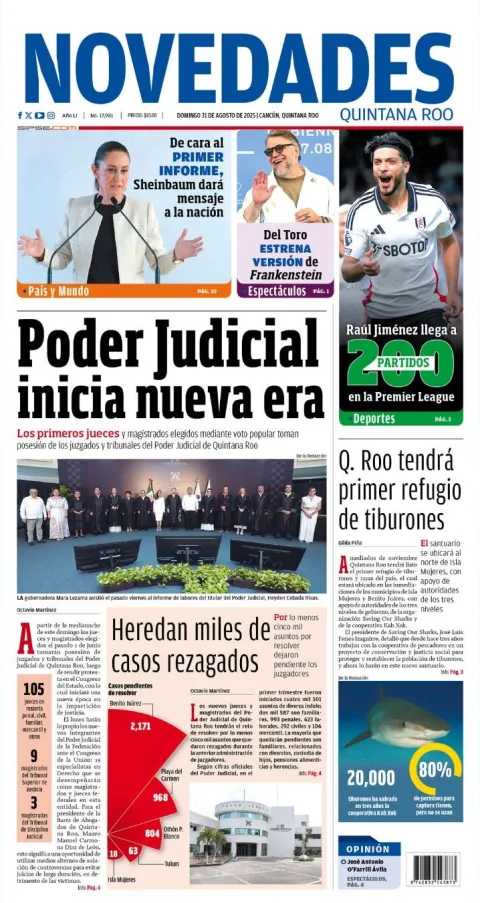 Portada de Novedades Quintana Roo