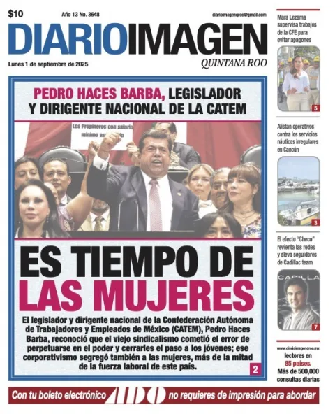 Portada de Diario Imagen Quintana Roo