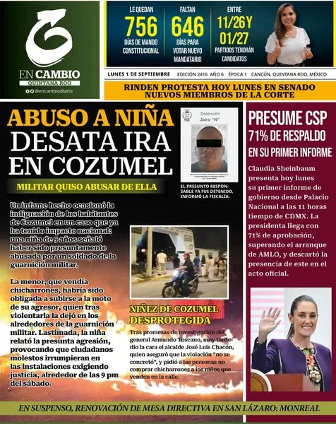 Portada de En Cambio - Quintana Roo (portada)