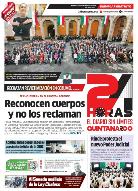 Portada de 24 Horas Quintana Roo