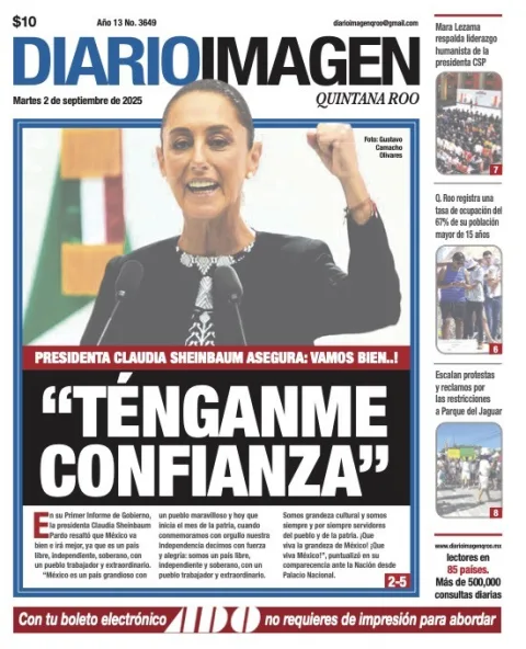 Portada de Diario Imagen Quintana Roo