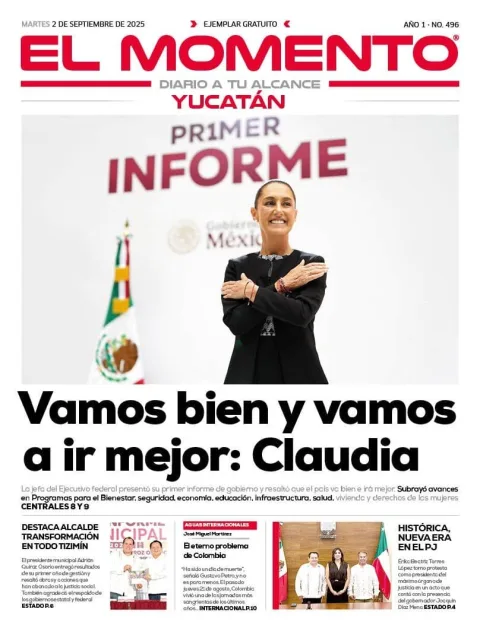 Portada de El Momento Yucatan