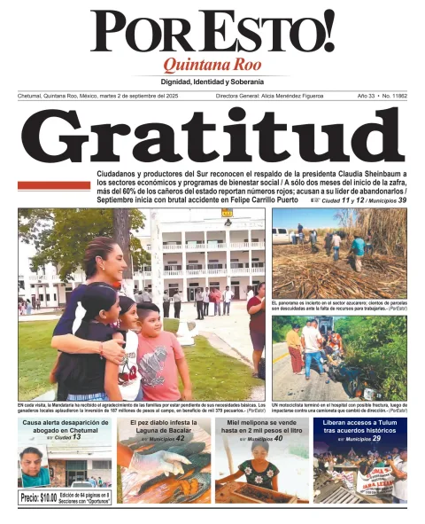 Portada de Por Esto (quintana Roo Chetumal)
