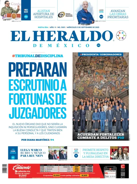 Portada de El Heraldo de Mexico