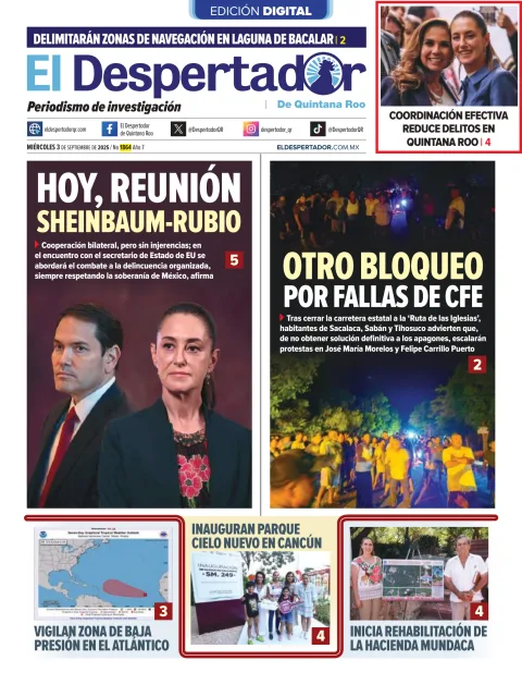 Portada de El Despertador de Quintana Roo