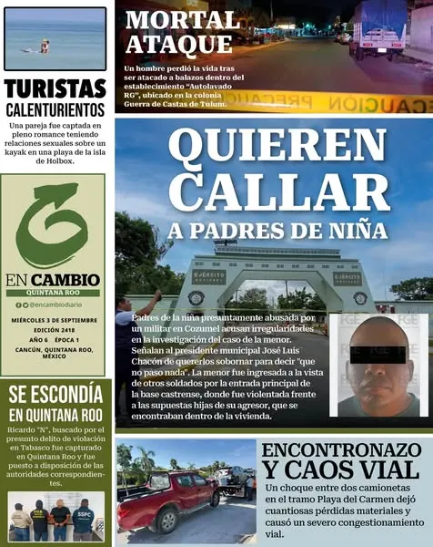 Portada de En Cambio - Quintana Roo (contraportada)