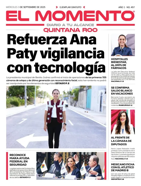Portada de El Momento Quintana Roo