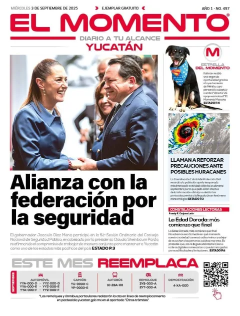 Portada de El Momento Yucatan