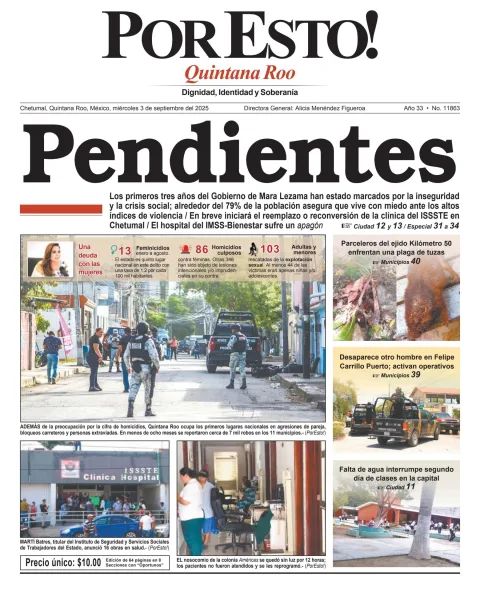 Portada de Por Esto (quintana Roo Chetumal)