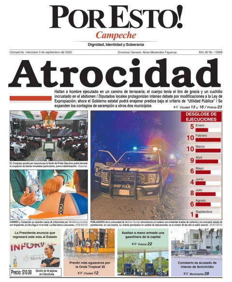 Portada de Por Esto (campeche)
