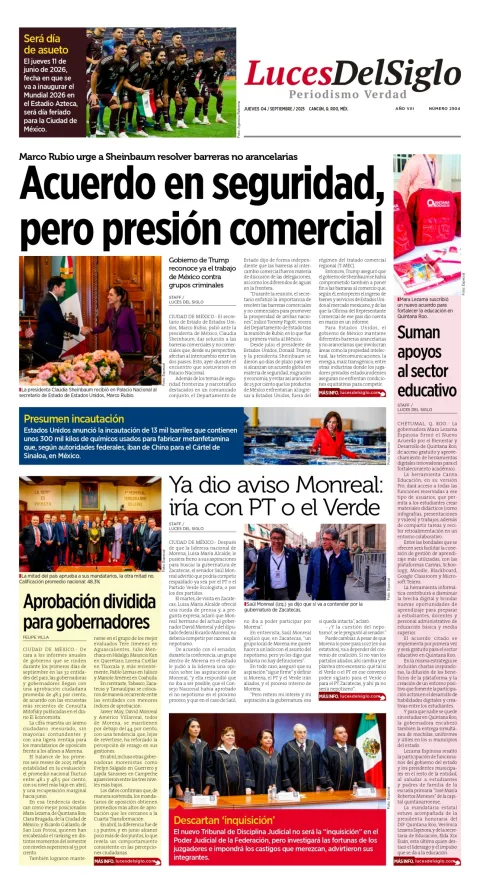 Portada de Luces del Siglo
