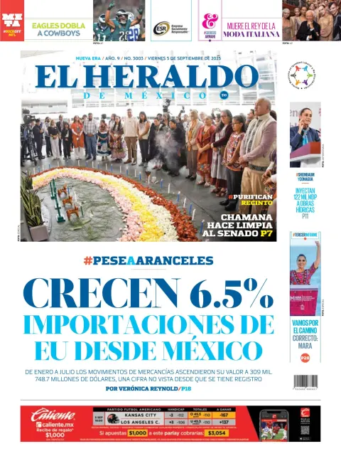 Portada de El Heraldo de Mexico