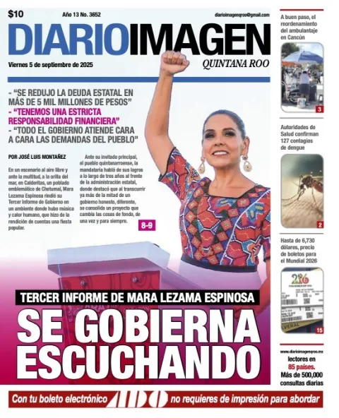 Portada de Diario Imagen Quintana Roo