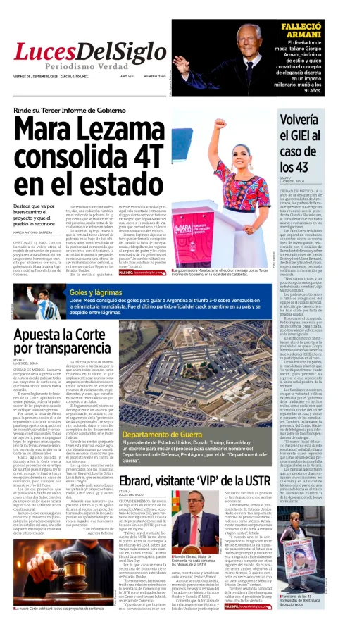 Portada de Luces del Siglo