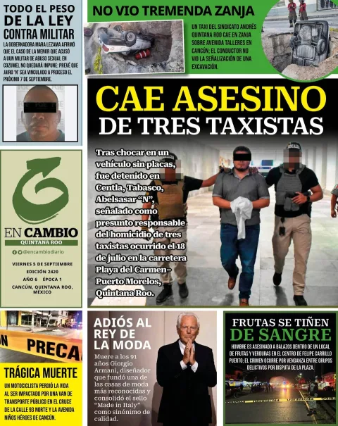Portada de En Cambio - Quintana Roo (contraportada)