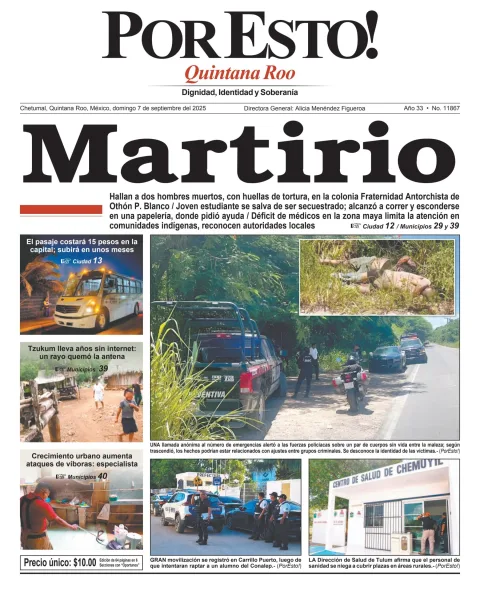 Portada de Por Esto (quintana Roo Chetumal)