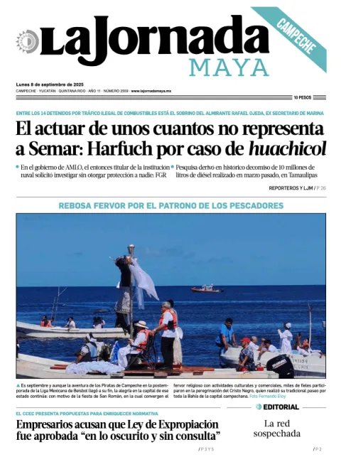 Portada de La Jornada Maya Campeche
