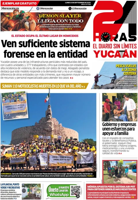 Portada de 24 Horas Yucatan